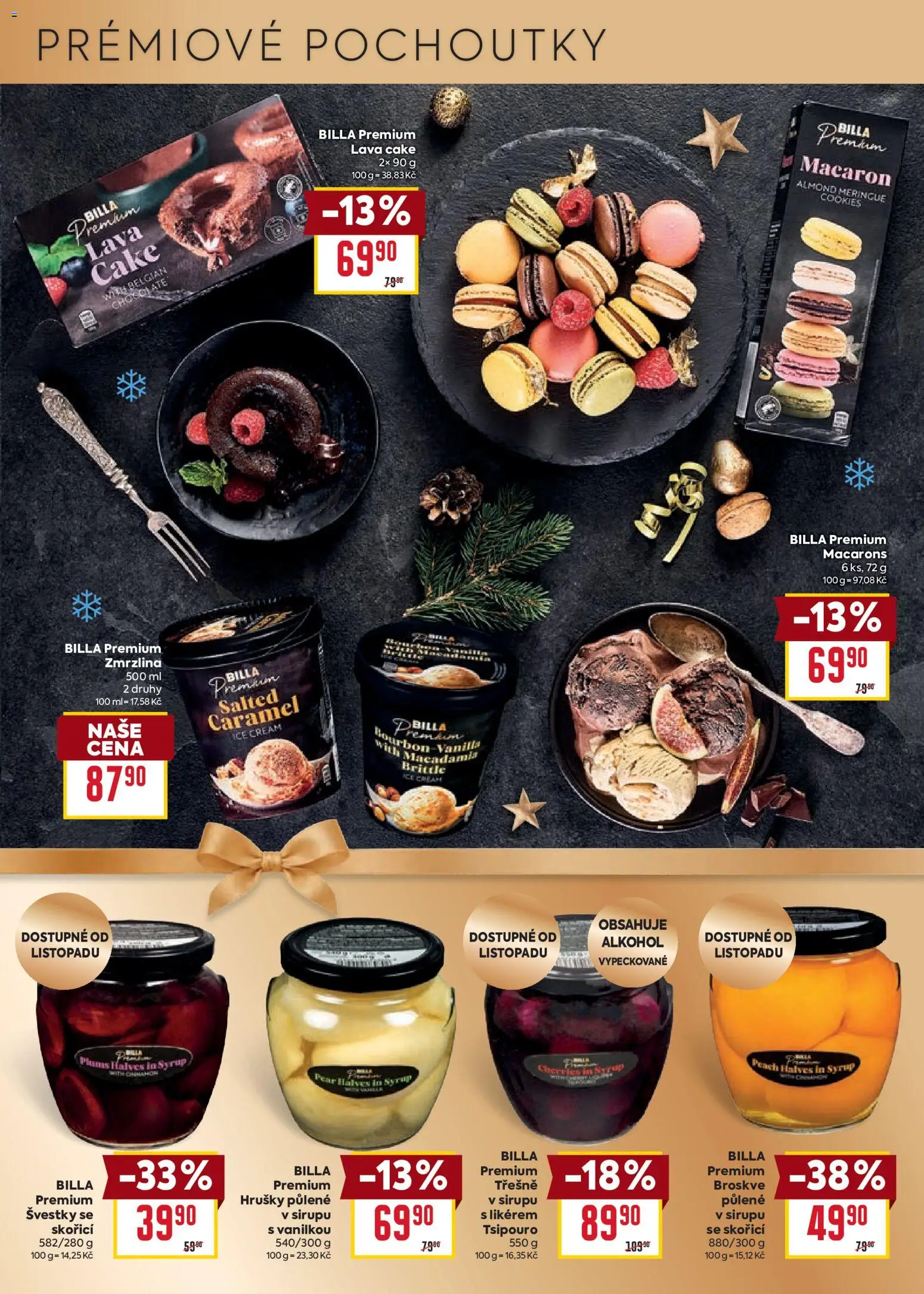 Billa leták - Billa Premium od 21.10.2026 | Strana: 19 | Produkty: Třešně, Cookies, Zmrzlina, Alkohol