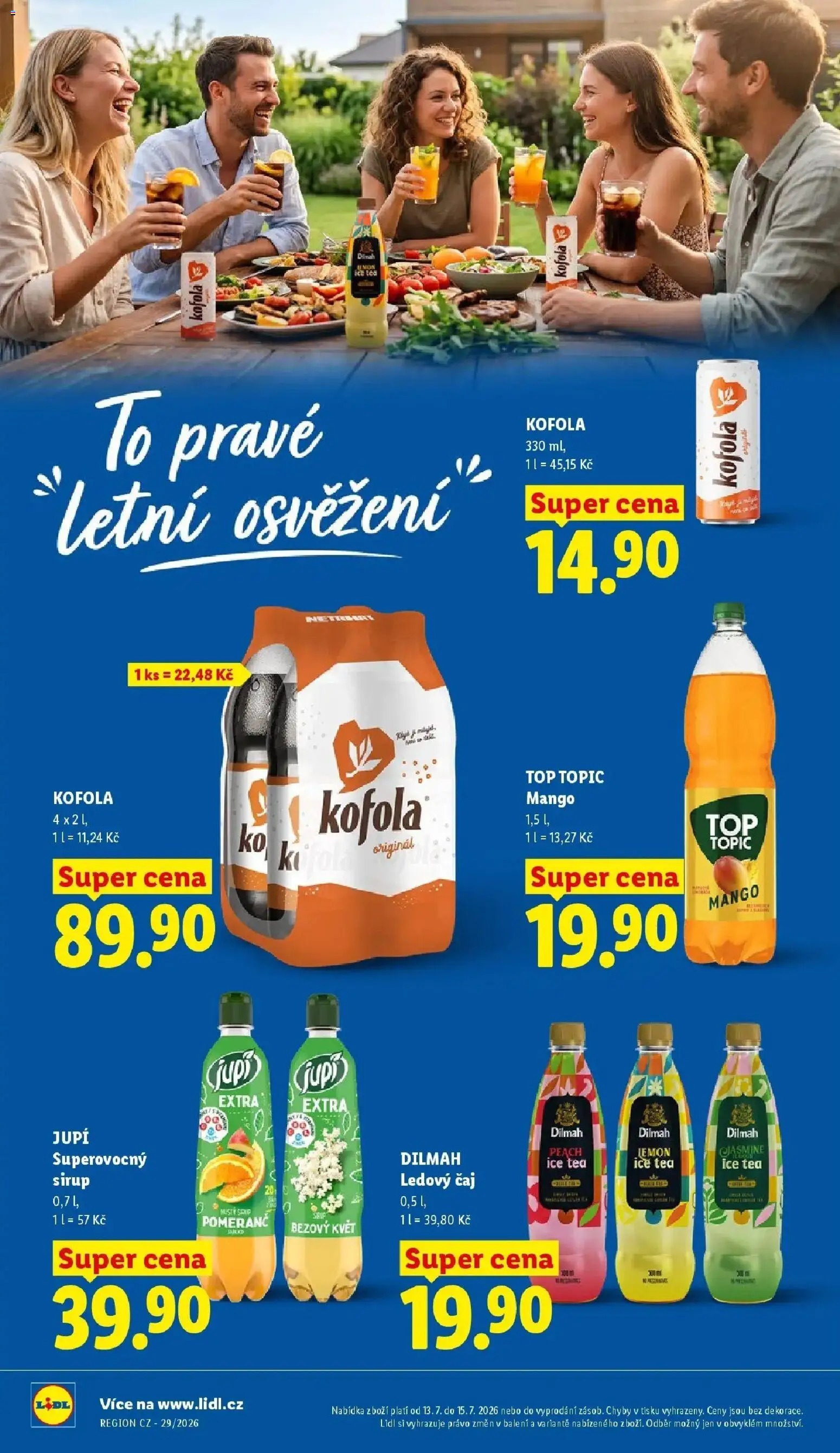 Lidl aktuální leták od 13.07.2026 | Strana: 26 | Produkty: Sirup Jupí, Čaj, Jupí, Ice tea
