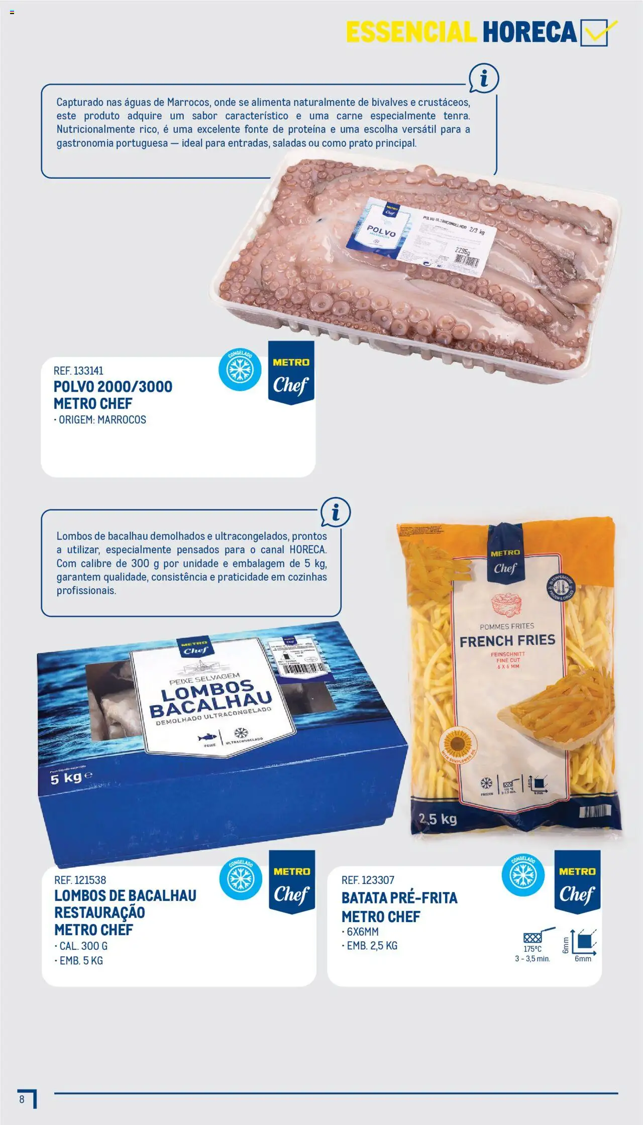 Makro - Guia Essenciais │ válido de 01/07/2025 | Página: 9 | Produtos: Bacalhau, Polvo, Saladas, Peixe