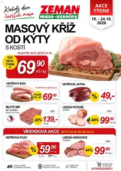 Náhled letáku Prodejny Zeman leták - Praha, Dačice, Jindřichův Hradec od 19.10.2026