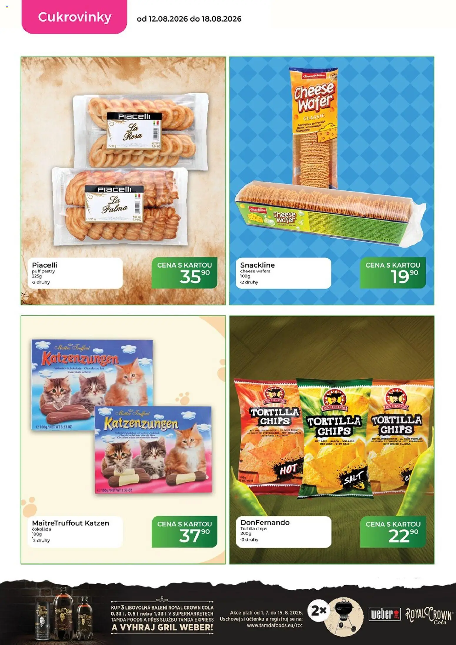 Tamda Foods leták od 12.08.2026 | Strana: 34 | Produkty: Tortilla chips, Royal Crown Cola, Gril, Cukrovinky