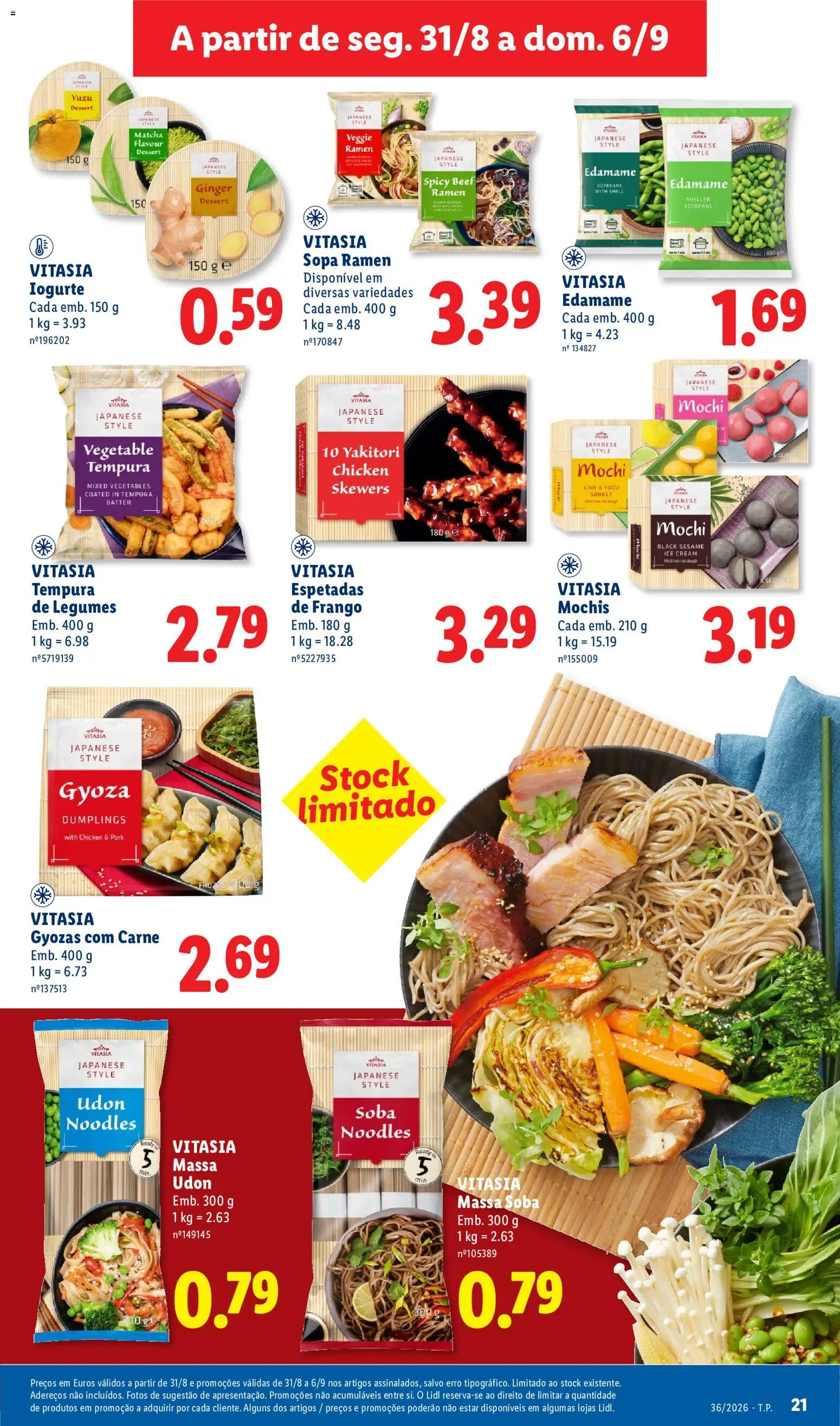 Lidl folheto │ válido de 31/08/2026 | Página: 21 | Produtos: Legumes, Matcha, Carne, Massa