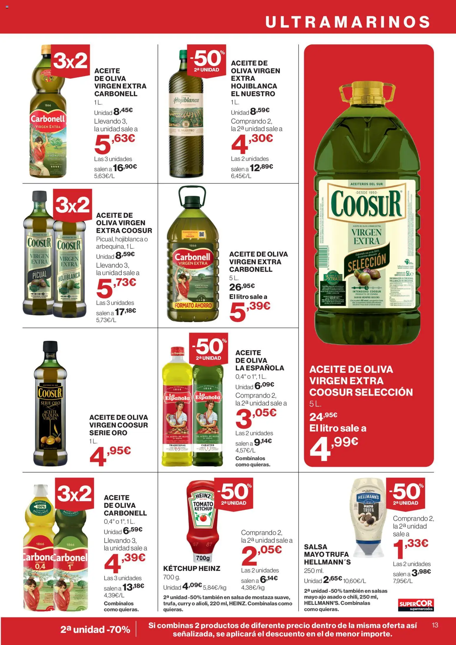 Supercor folleto │ válido desde el 06.05.2026 | Página: 13 | Productos: Aceite, Aceite de oliva, Aceite de oliva virgen extra