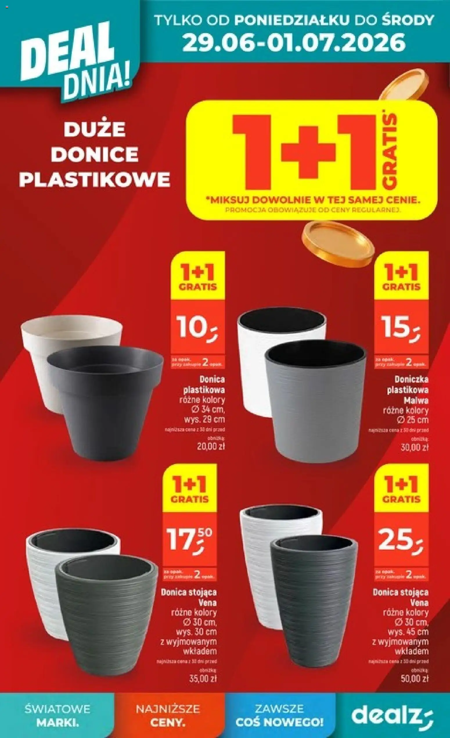 Dealz gazetka od 25.06.2026 | Strona: 8 | Produkty: Doniczka