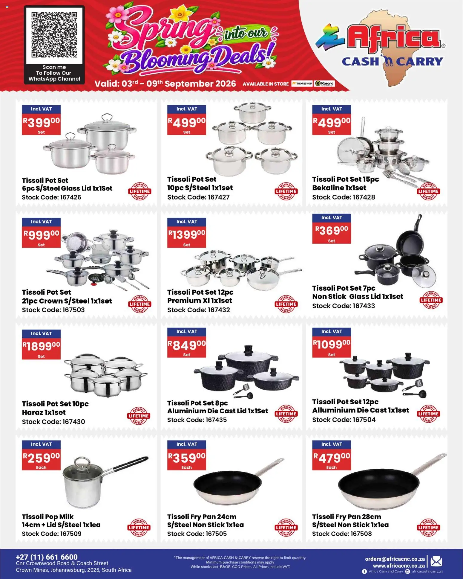 New Africa Cash & Carry catalogue – valid from 03/09/2026 | Page: 43 | Products: Milk, Stock