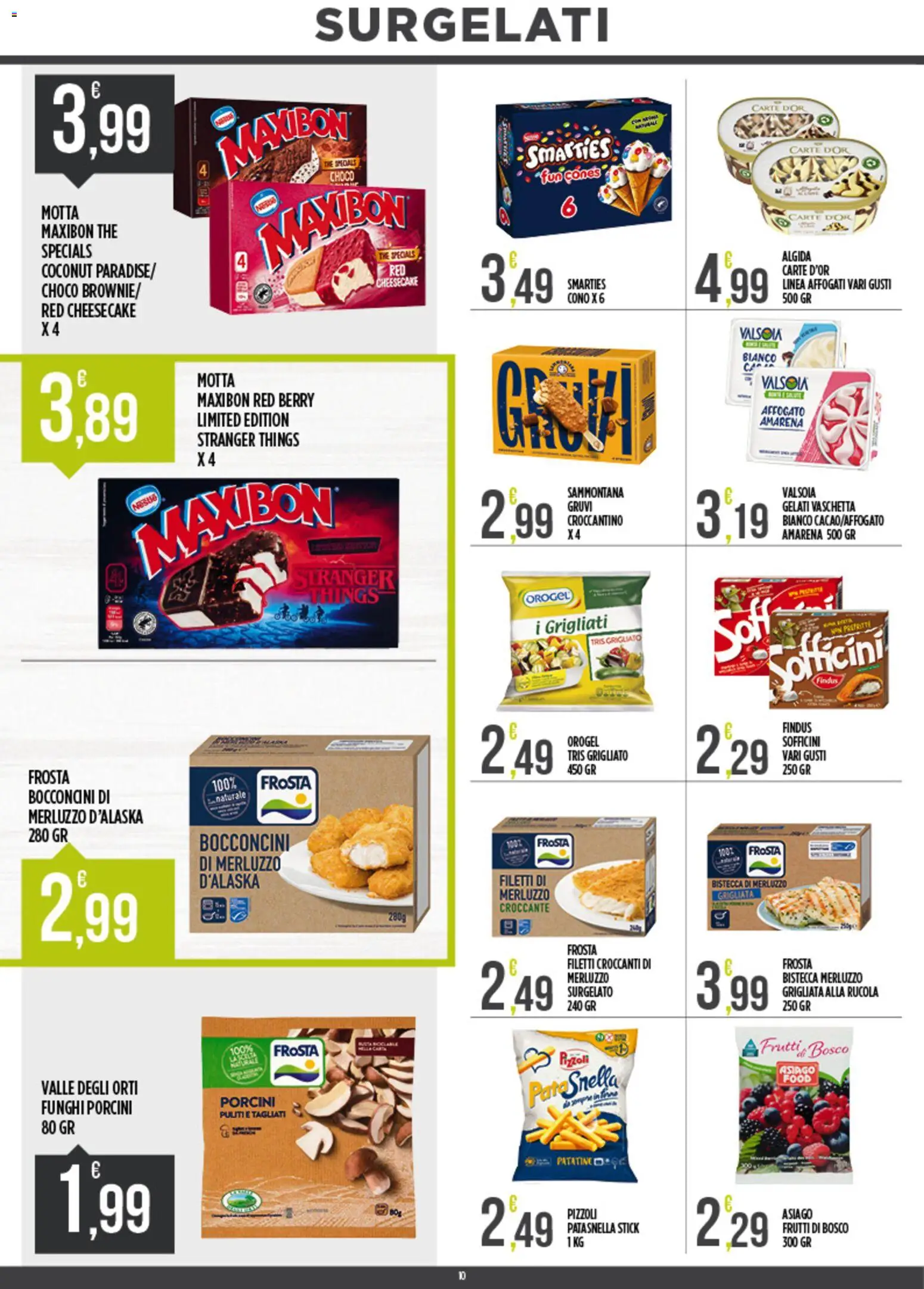 Volantino Euroesse del 01.06.2026 | Pagina: 10 | Prodotti: Rucola, Merluzzo, The, Amarena