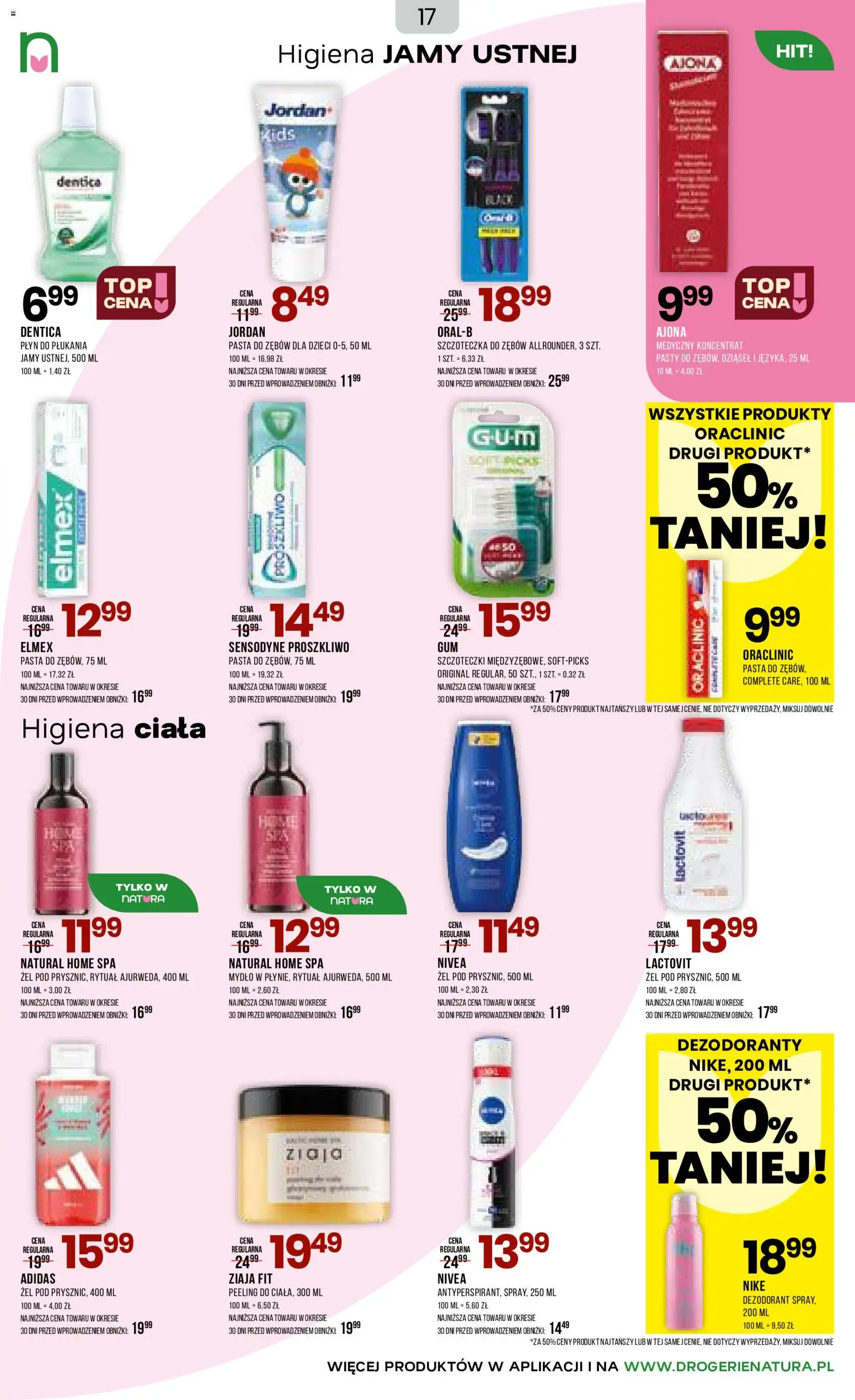 Drogerie Natura gazetka od 03.06.2026 | Strona: 17 | Produkty: Body, Mydło, Dezodorant, Szczoteczka do zębów