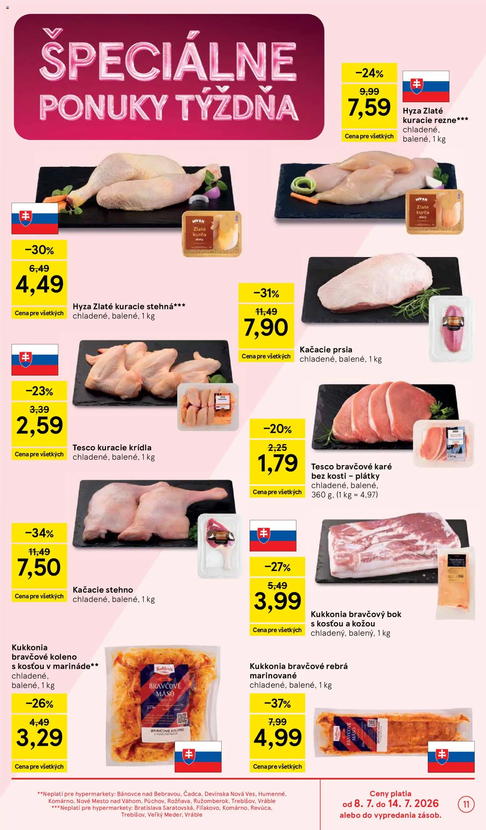 Nové Tesco akcie – leták je platný od 08.07.2026 | Strana: 11