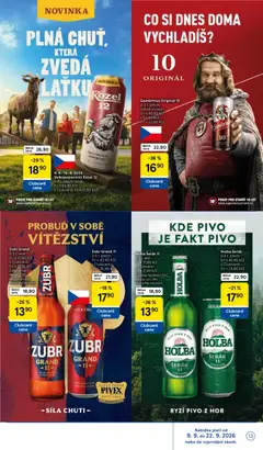 Náhled letáku Velkopopovický Kozel 12, 0,5 l, plech, ležák od 09.09.2026 | Strana: 13