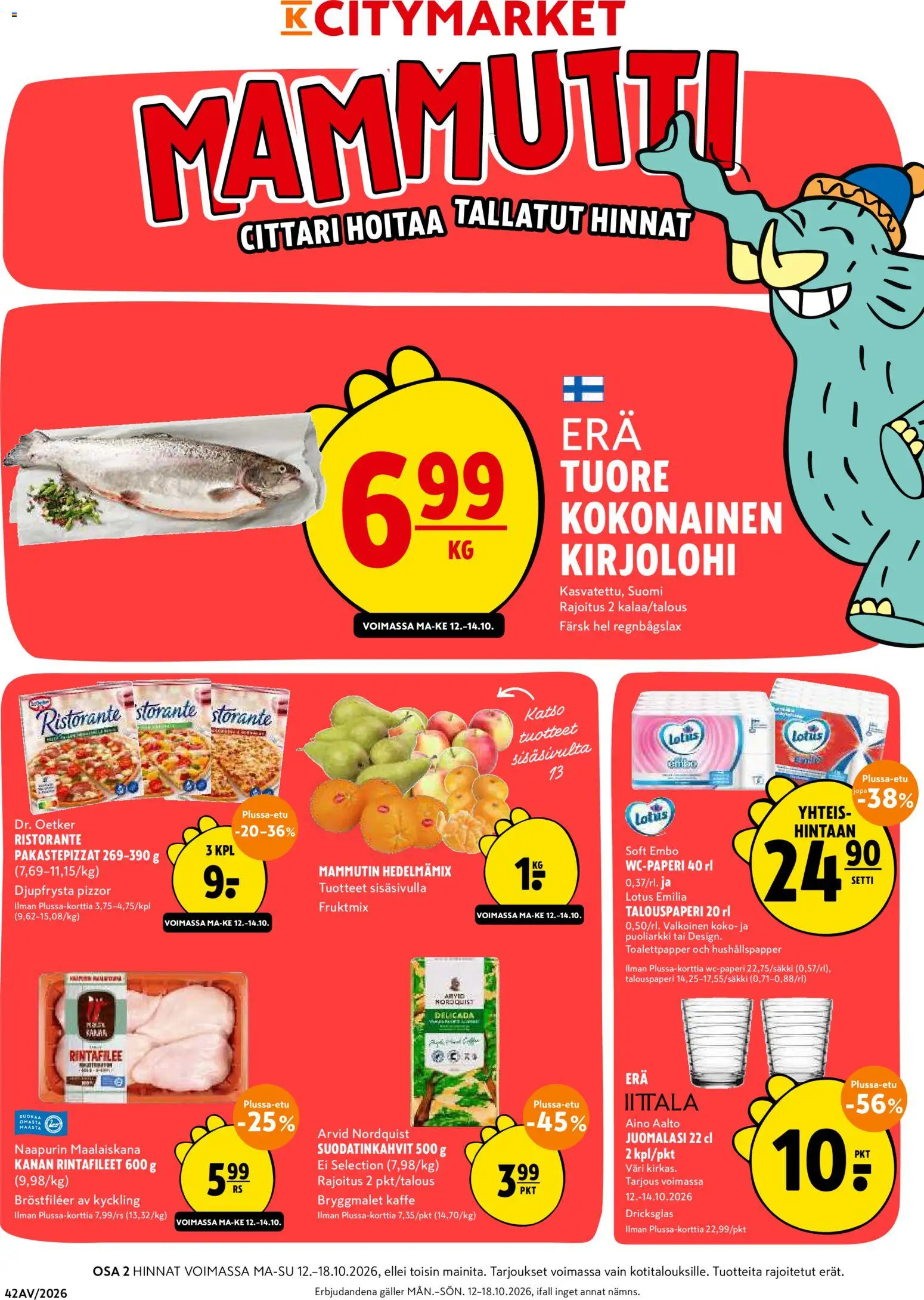 K-Citymarket tarjoukset – voimassa 12/10/2026 alkaen | Sivu: 1