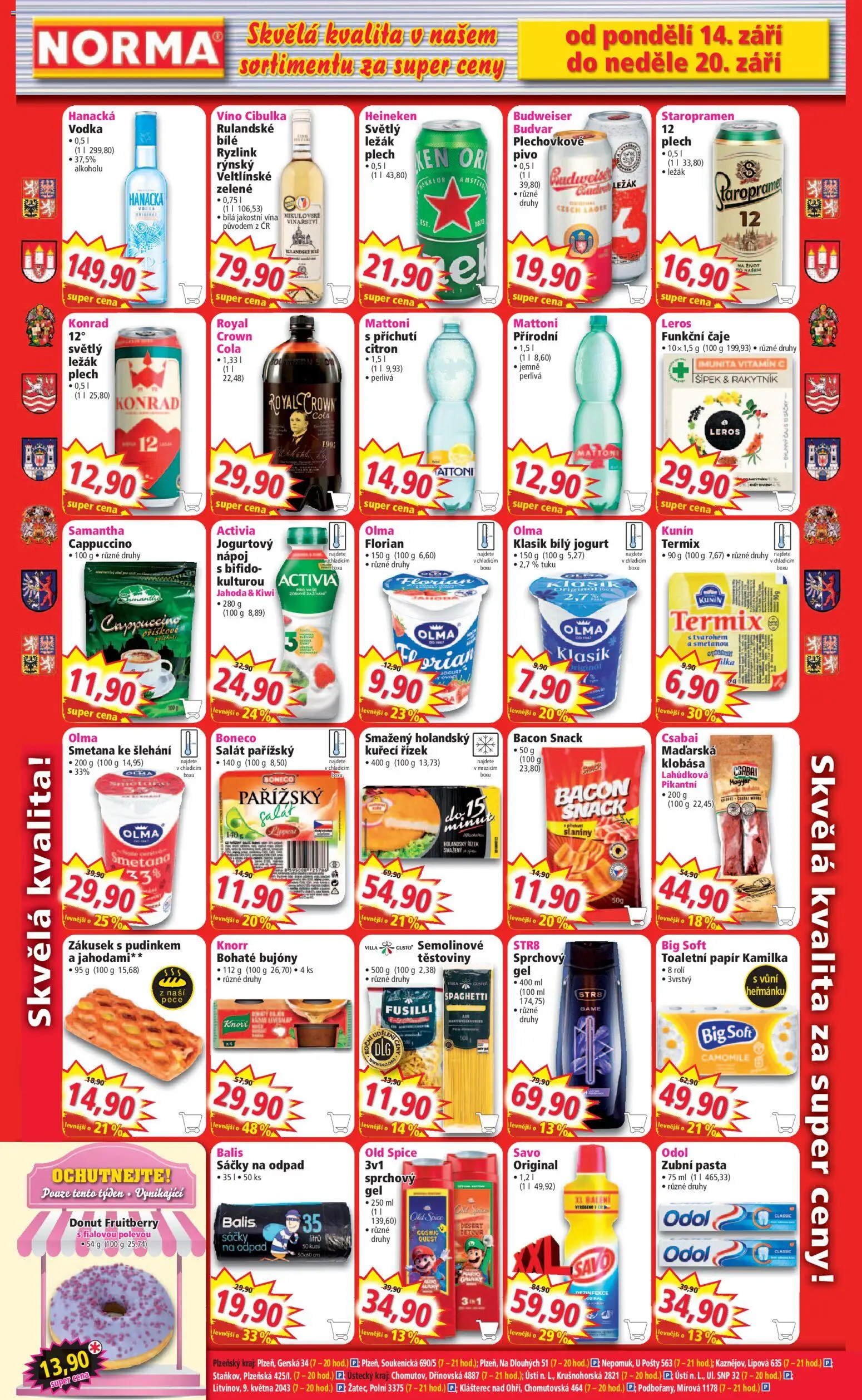 Norma leták od 14.09.2026 | Strana: 6 | Produkty: Ovoce, Kiwi, Knorr, Čaje