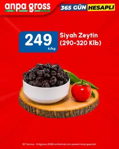 30 Temmuz 2026 tarihinden itibaren geçerli olan Anpa Gross kataloğu önizlemesi | Sayfa: 6 | Ürünler: Zeytin