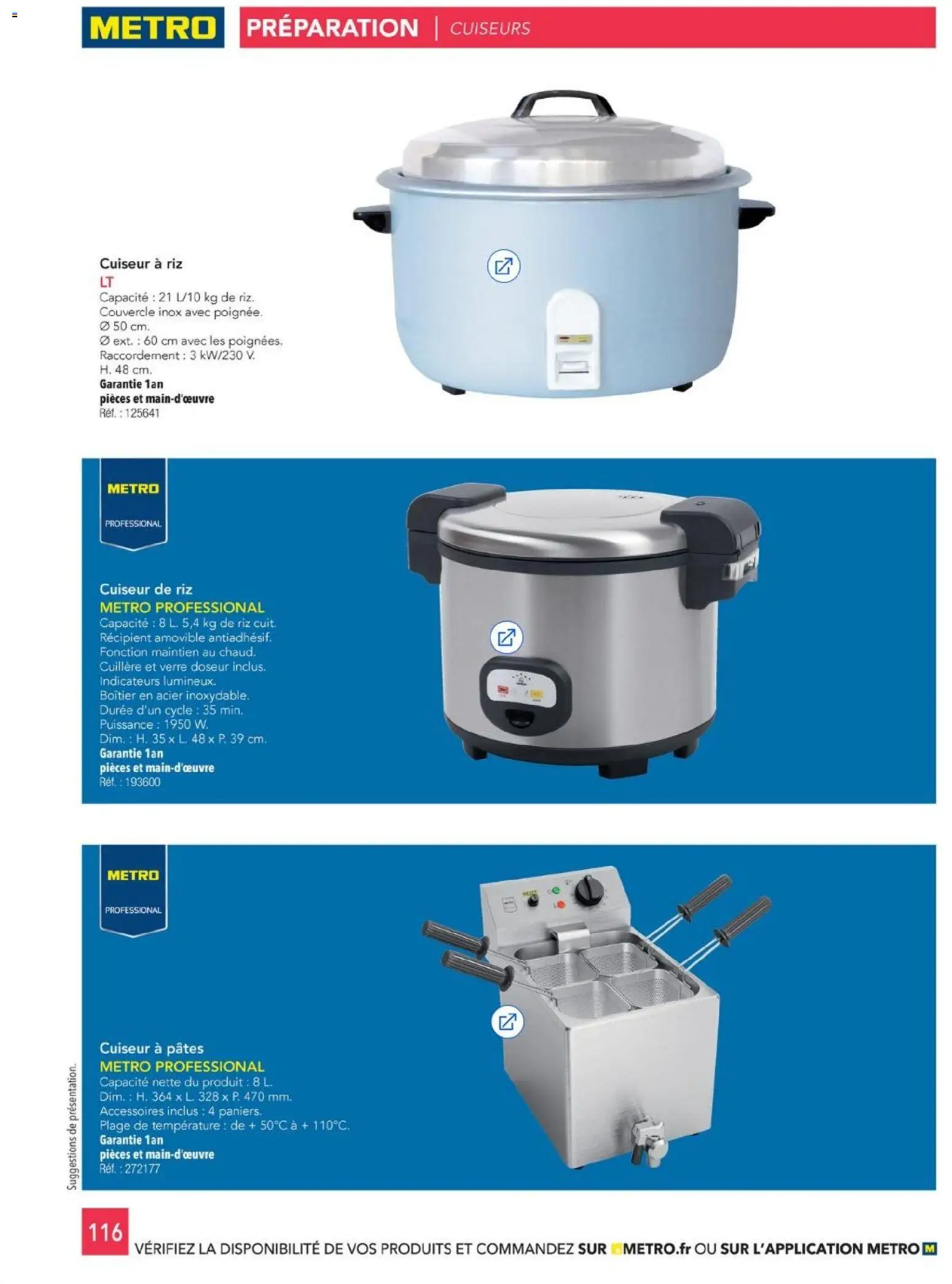 {H1} | Page: 116 | Produits: Cuiseur, Cuiseur a riz, Riz, Pâtes