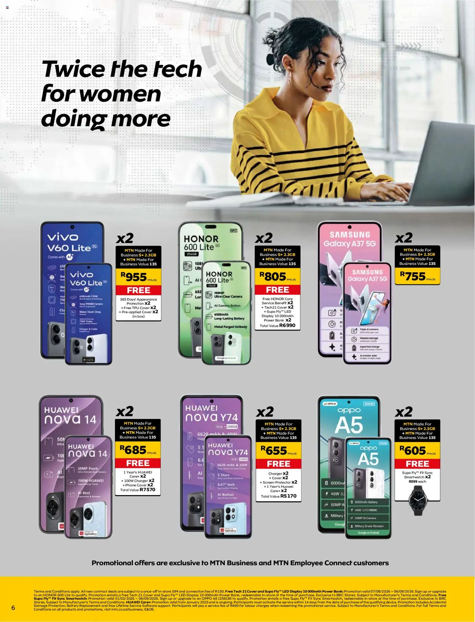 New MTN catalogue – valid from 07/08/2026 | Page: 6 | Products: Sim, Phone, Camera, Battery