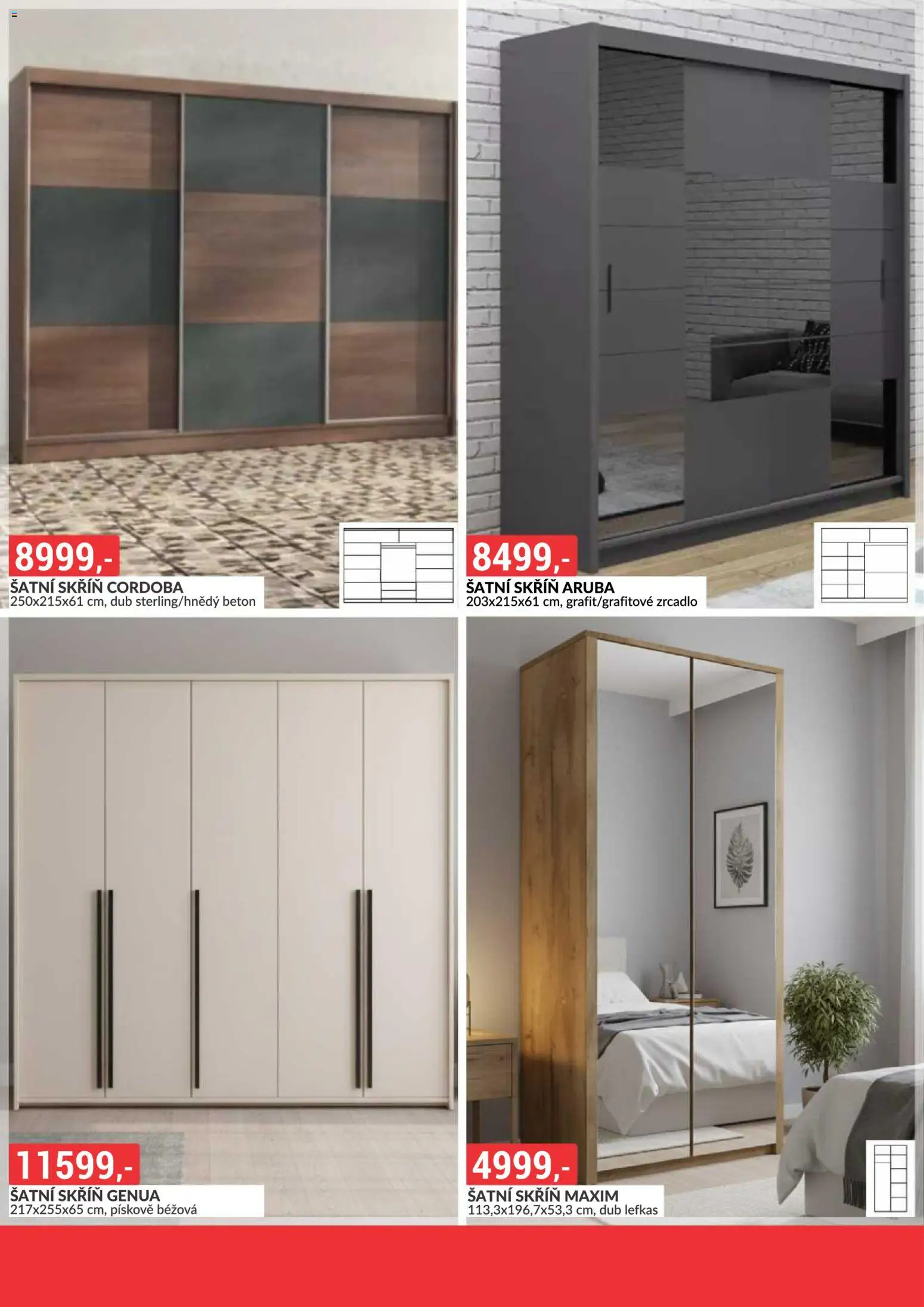 BAUMAX leták - Šatní skříně od 01.10.2026 | Strana: 10 | Produkty: Šatní skříň, Zrcadlo, Skříň