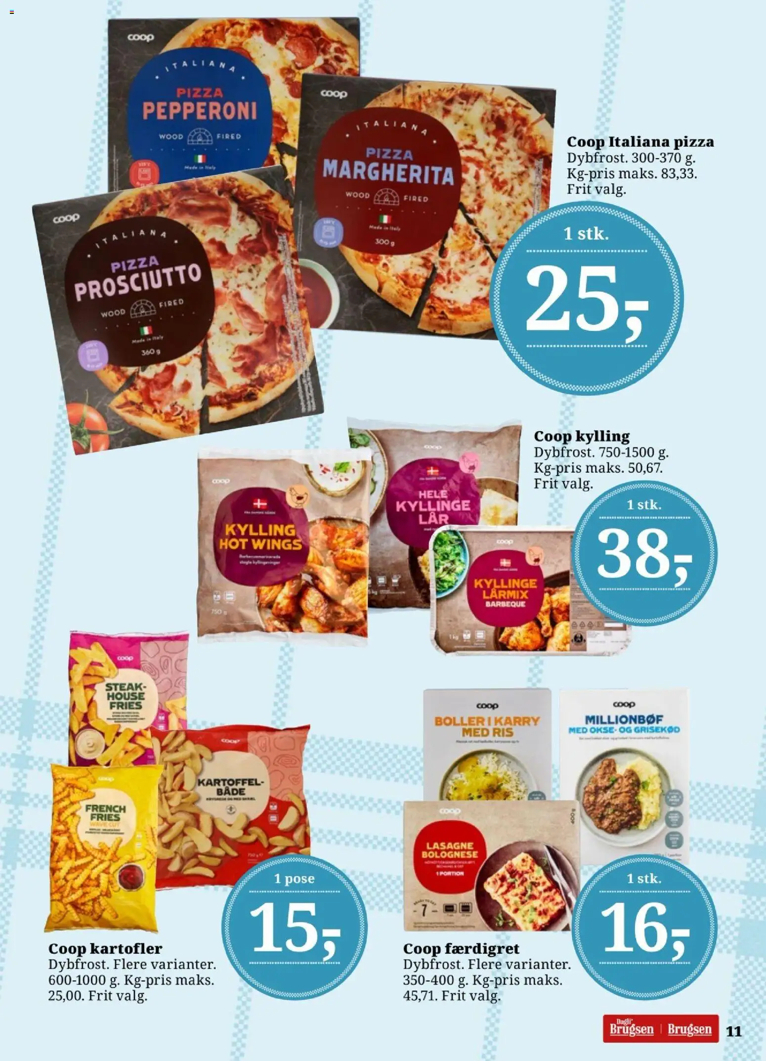 Dagli'Brugsen tilbudsavis – gyldig fra 17/07/2026 | Side: 13 | Produkter: Karry, Pizza, Ris, Kartofler