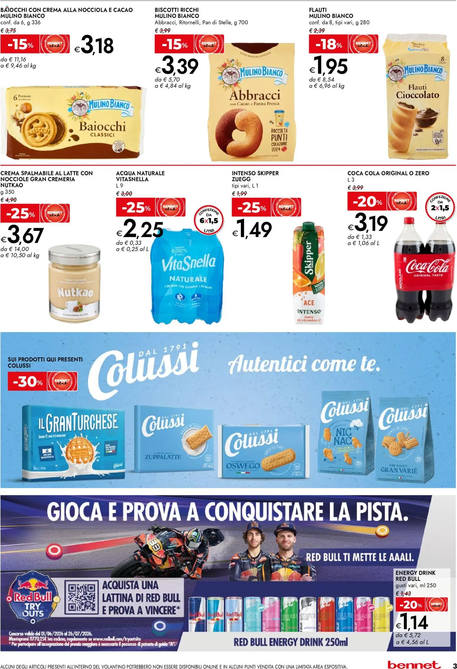 Volantino bennet del 02/07/2026 | Pagina: 3 | Prodotti: Crema, Cioccolato, Cacao, Penne