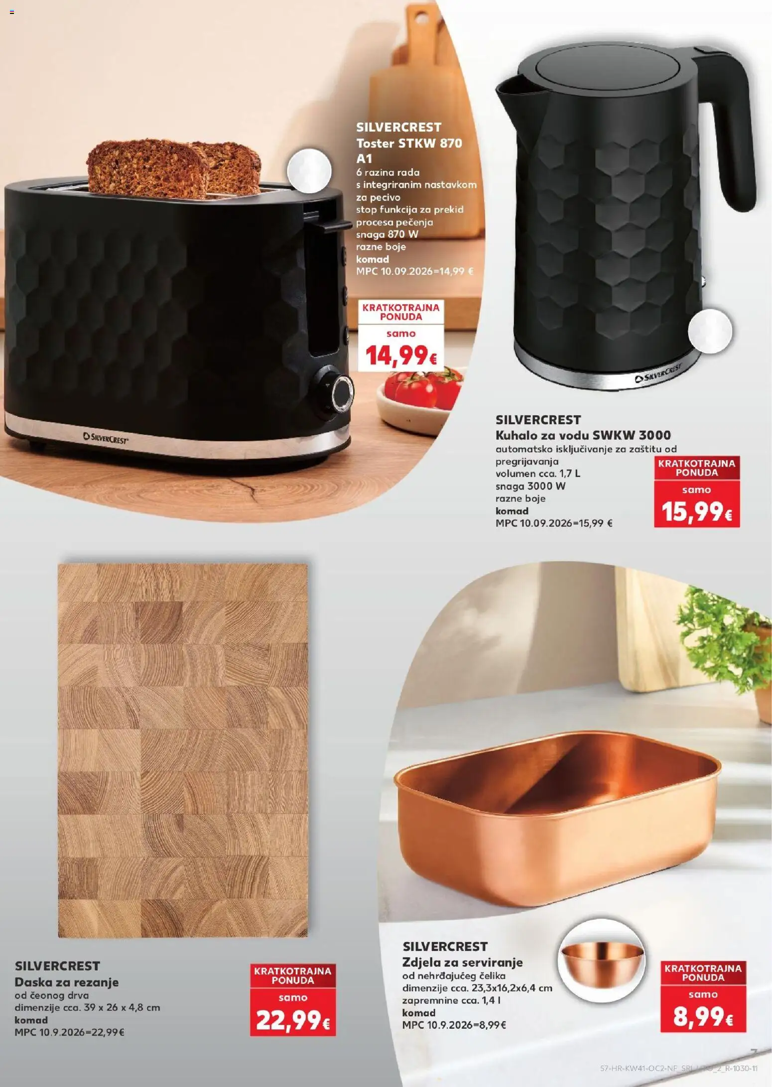 Kaufland katalog | vrijedi od 07.10.2026 | Stranica: 7 | Proizvodi: Kuhalo za vodu, Toster, Pecivo, Daska za rezanje