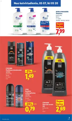 LIDL leidinys galioja nuo 04.05.2026 | Puslapis: 39 | Prekių: Šampūnas, Dušo želė, Dezodorantas, Antiperspirantas