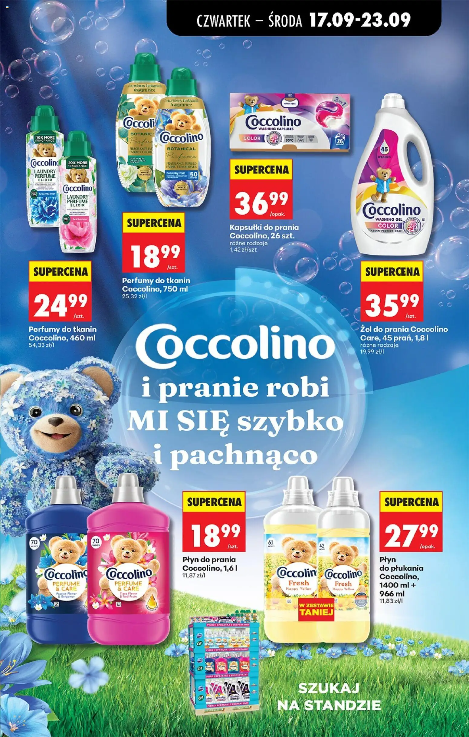 Biedronka gazetka od czwartku od 17.09.2026 | Strona: 75 | Produkty: Płyn do płukania, Coccolino, Perfumy, Detergent