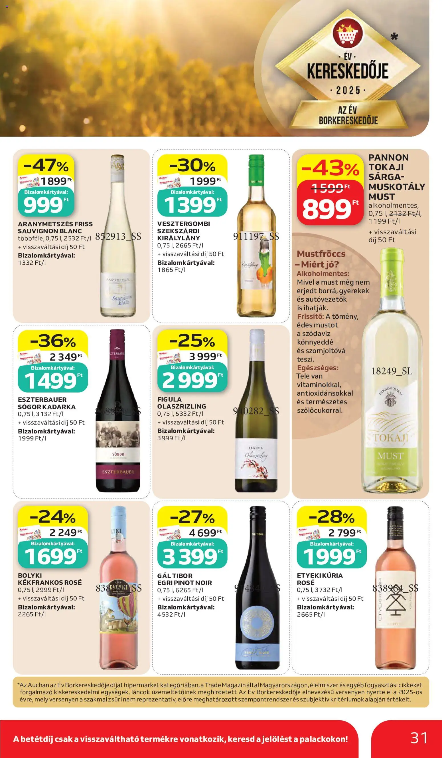 Auchan akciós ujság - amely érvényes a következő dátumtól: 28.05.2026 | Oldal: 31