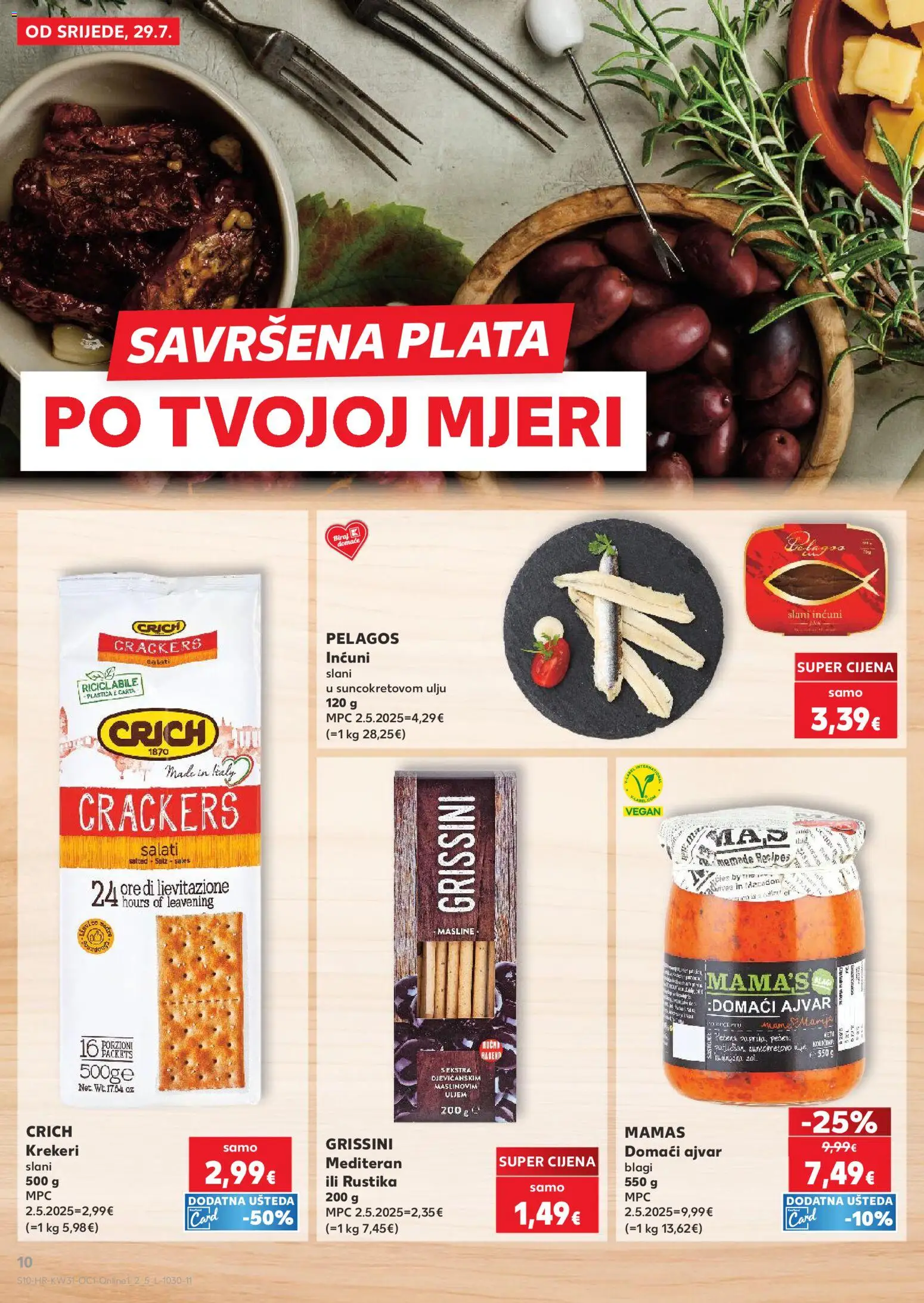 Kaufland katalog | vrijedi od 29.07.2026 | Stranica: 10 | Proizvodi: Ulje, Masline, Maslinovo ulje, Ajvar