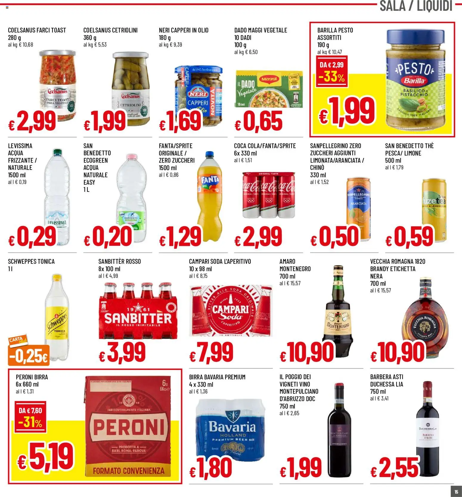 Volantino Galassia del 15/10/2026 | Pagina: 15 | Prodotti: Vino, Pesto, Basilico, Cetriolini