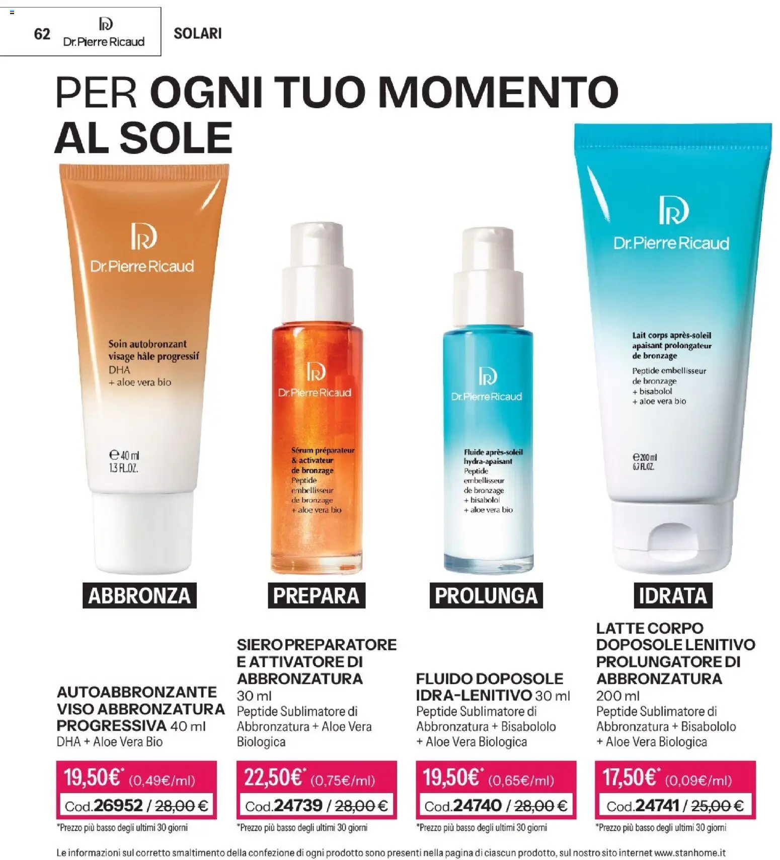 Volantino Stanhome del 14/07/2026 | Pagina: 63 | Prodotti: Autoabbronzante, Latte, Aloe vera