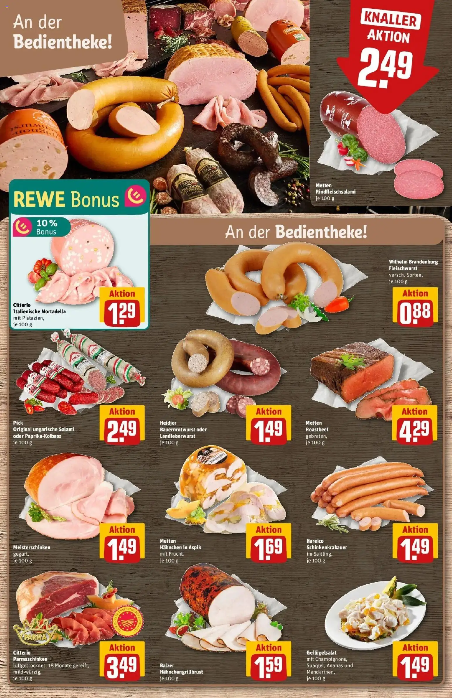 Rewe Prospekt Buxtehude – gültig ab 17.05.2026 | Seite: 14 | Produkte: Hahnchen, Ananas, Roastbeef, Salami
