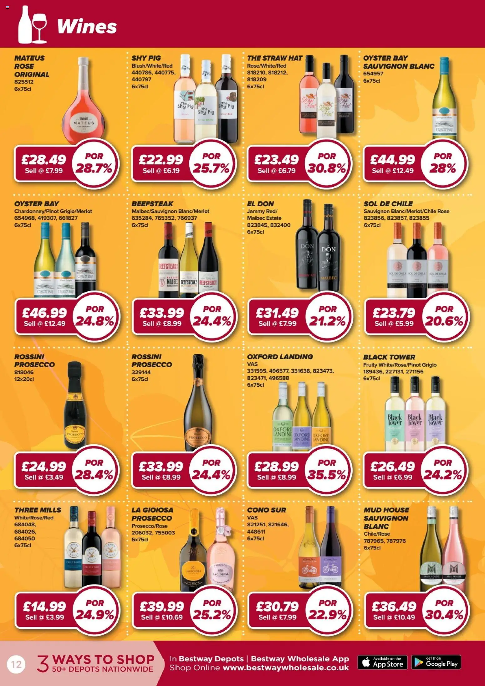 {H1} | Page: 12 | Products: Prosecco, Hat