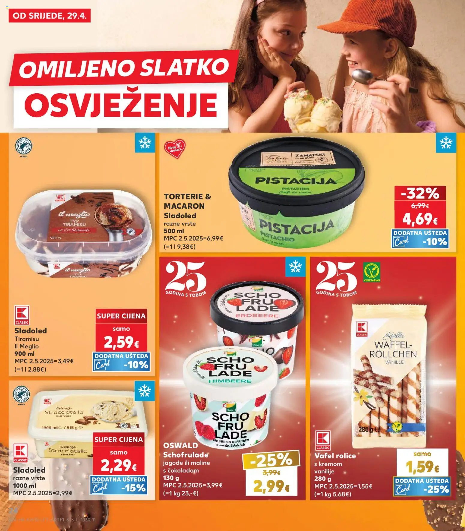 Kaufland katalog | vrijedi od 29.04.2026 | Stranica: 24 | Proizvodi: Jagode, Sladoled, Maline