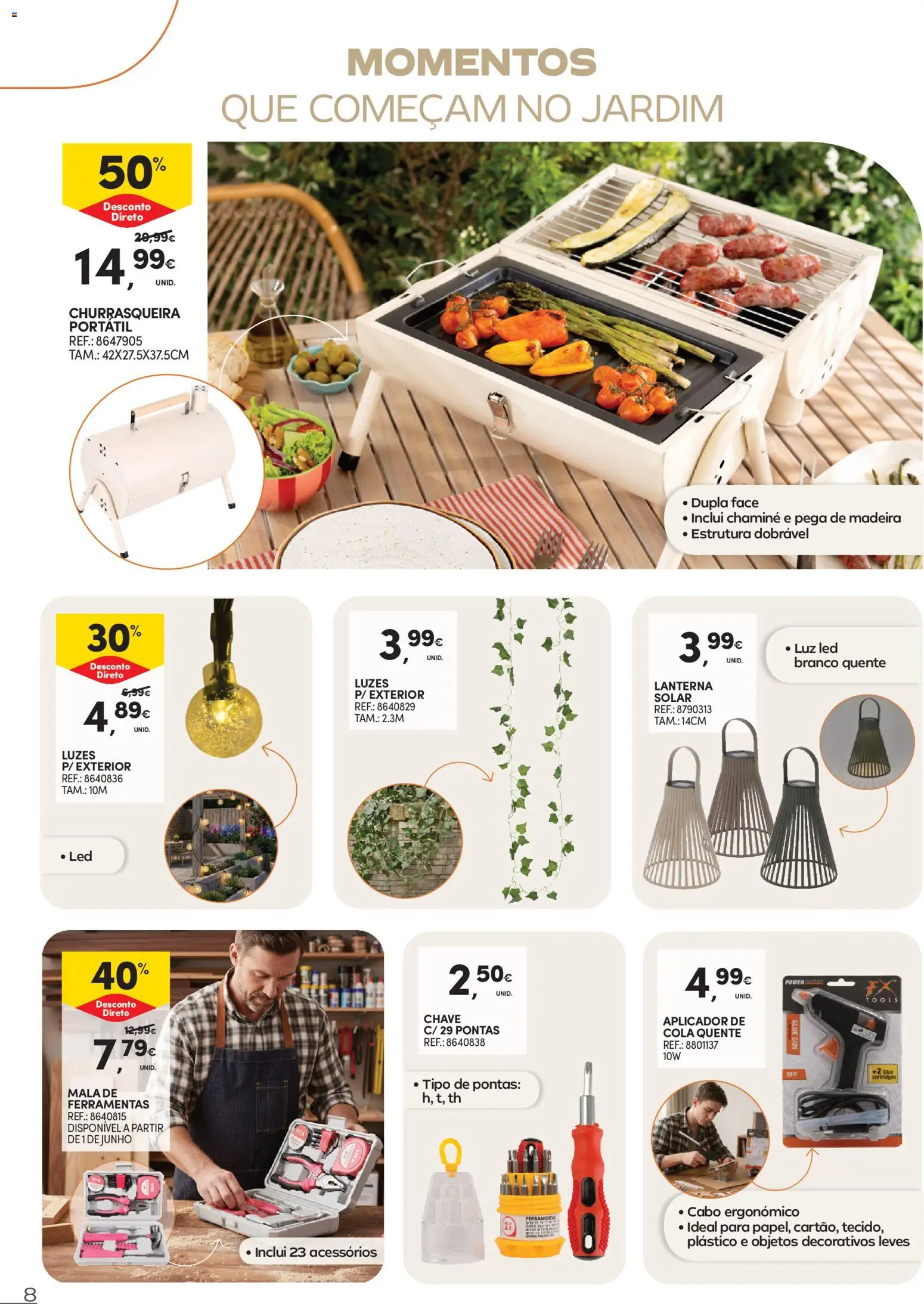 Continente Bazarão: Oportunidades ainda mais incríveis │ válido de 26.05.2026 | Página: 8 | Produtos: Cabo, Ferramentas, Lanterna