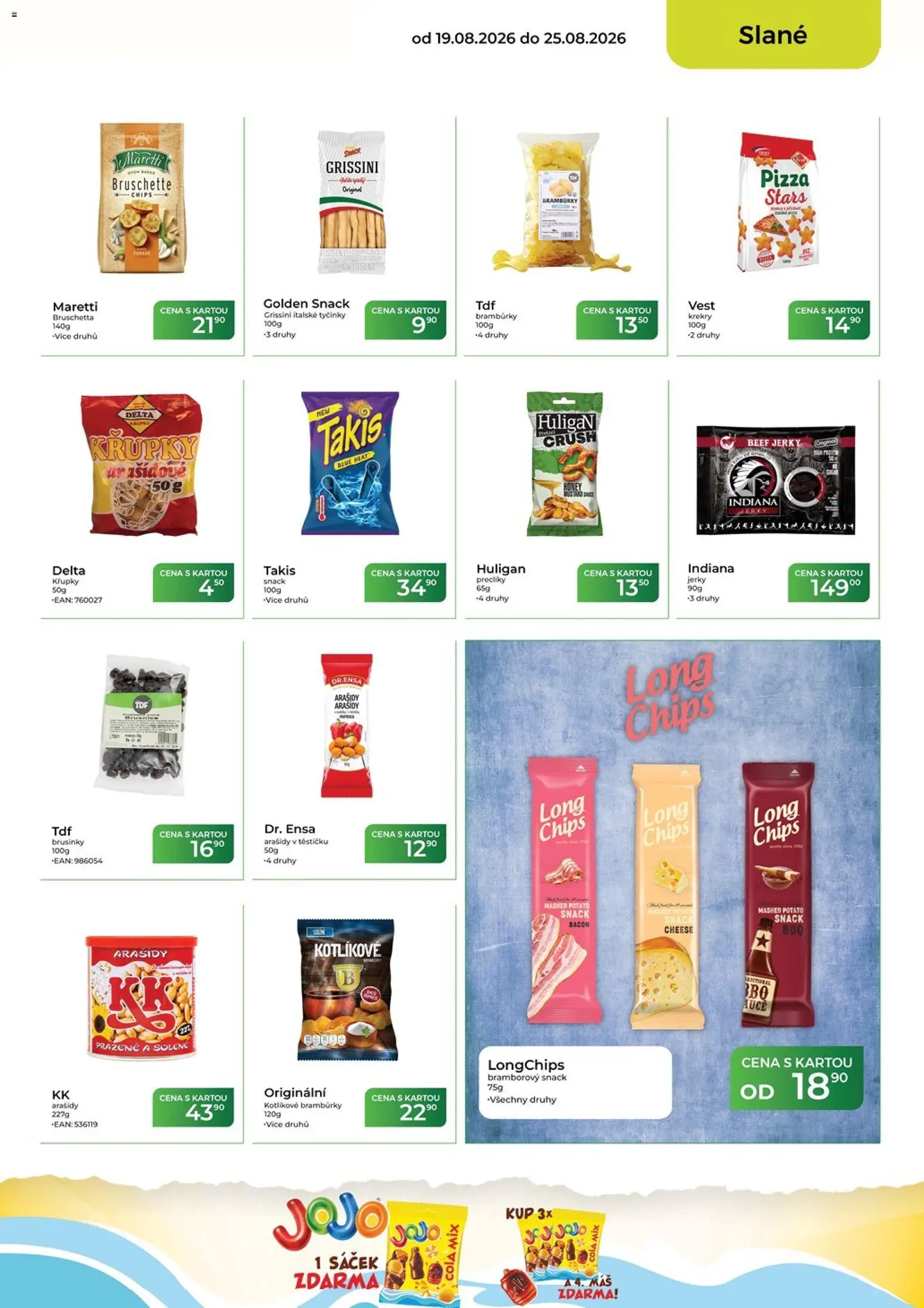 Tamda Foods leták od 19.08.2026 | Strana: 35 | Produkty: Tyčinky, Grissini, Krekry, Jerky