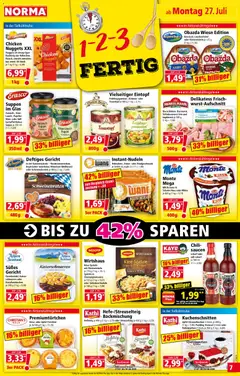 Norma Prospekt ab 27.07.2026 gültig | Seite: 6 | Produkte: Maggi, Pudding, Paprika, Kuchen