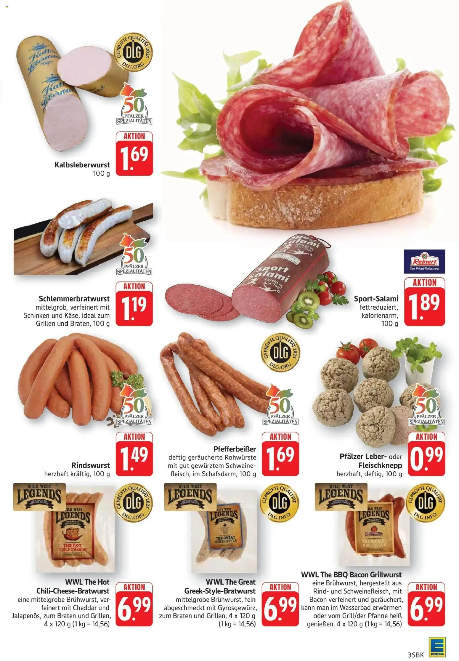 Edeka Prospekt Bruchsal (ab 31.08.2026) » Angebote Online | Seite: 3 | Produkte: Spezialitäten, Schinken