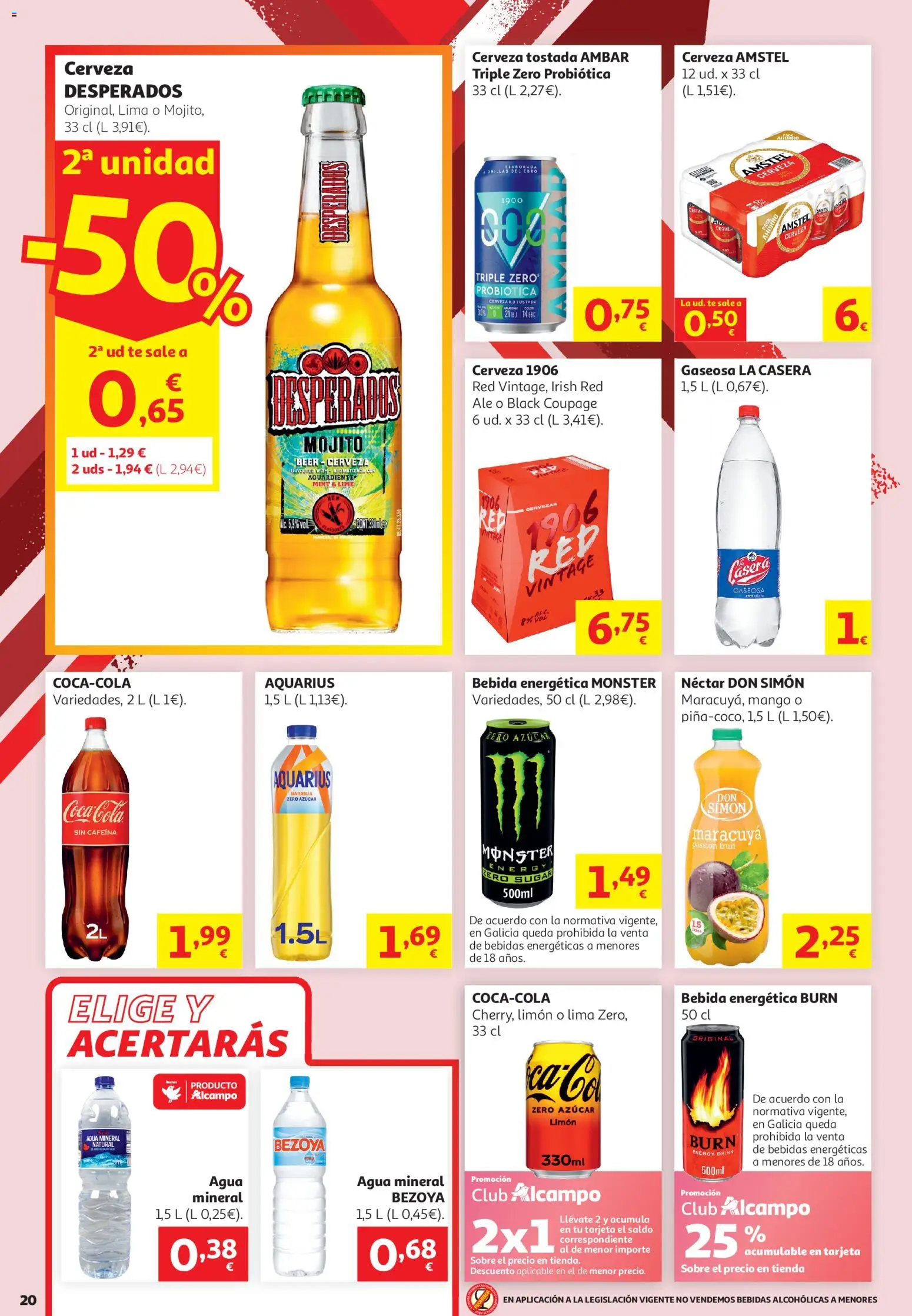 Alcampo - HG General │ válido desde el 16.06.2026 | Página: 20 | Productos: Lima, Cerveza, Ρούτερ, Παρμεζάνα