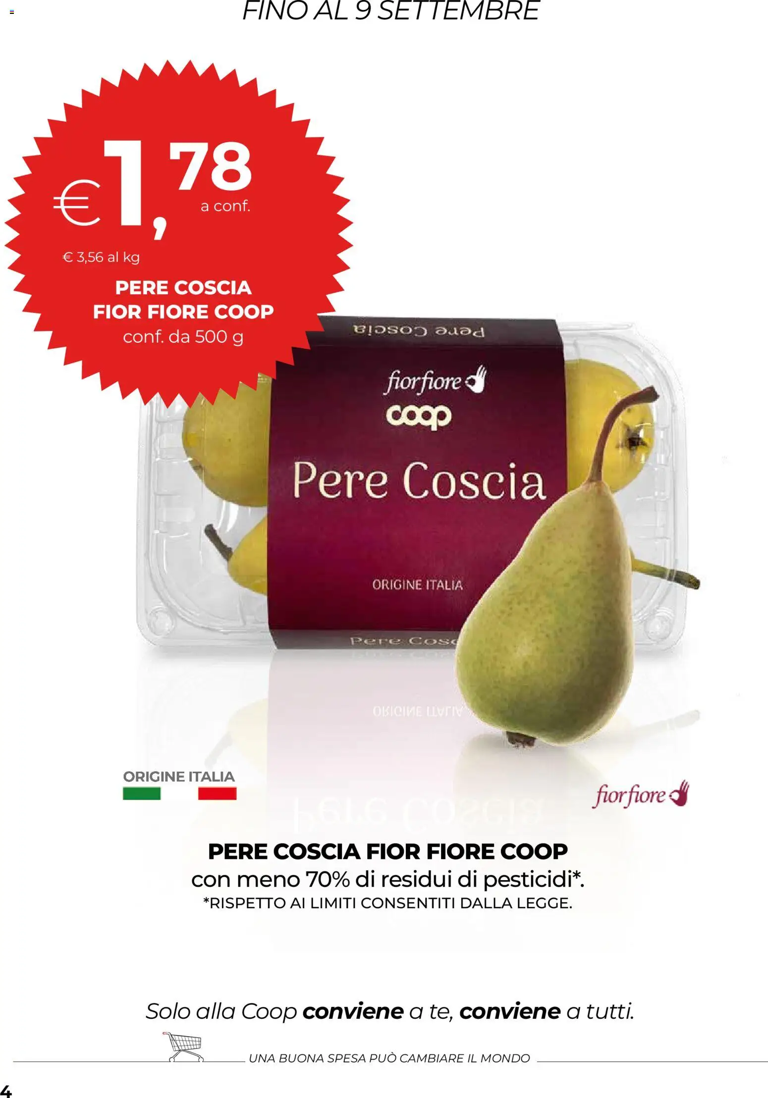 Volantino COOP del 03/09/2026 | Pagina: 4 | Prodotti: Pere