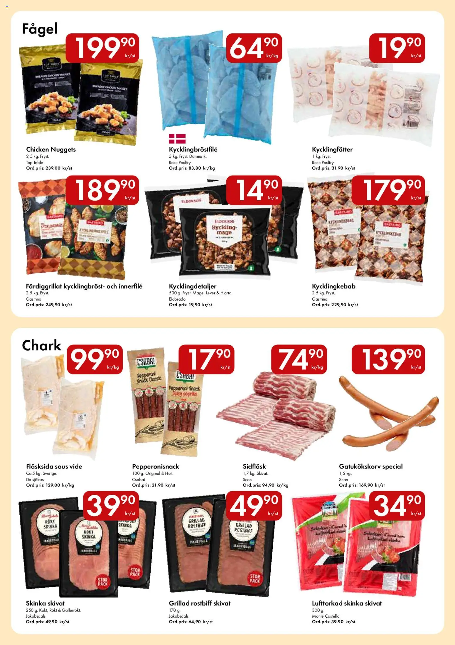 Hypermarkety reklamblad aktuell från 13/07/2026 | Sida: 4 | Produkter: Skinka