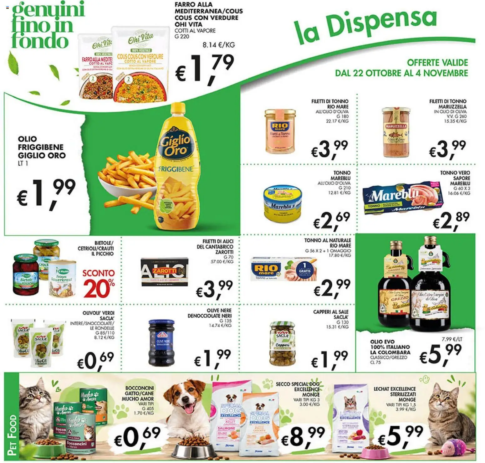 Volantino Coal del 22/10/2026 | Pagina: 21 | Prodotti: Sale, Olive, Tonno, Farro