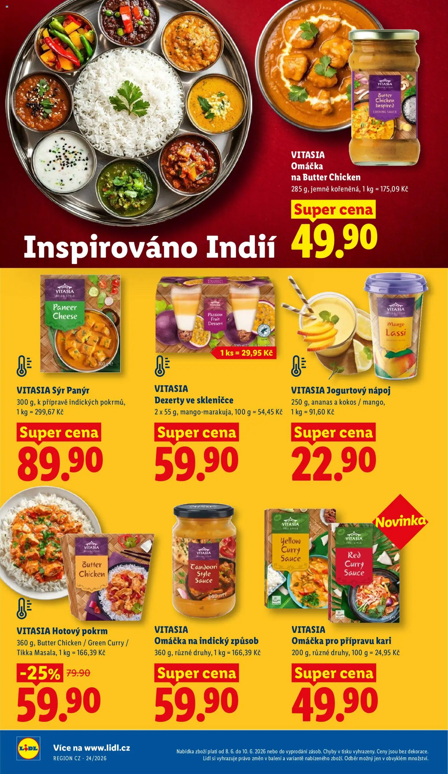 Lidl leták od 08.06.2026 | Strana: 22 | Produkty: Ananas, Dezerty, Jogurtový nápoj, Mango lassi