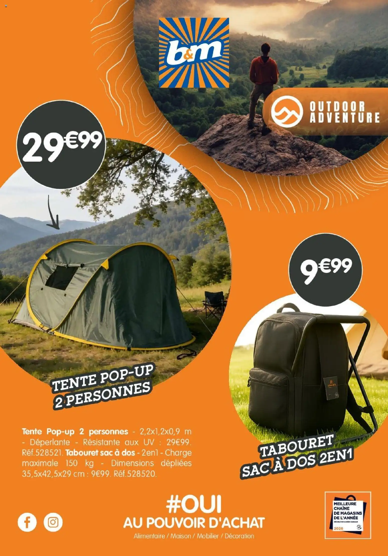 {H1} | Page: 1 | Produits: Sac, Tente, Sac à dos