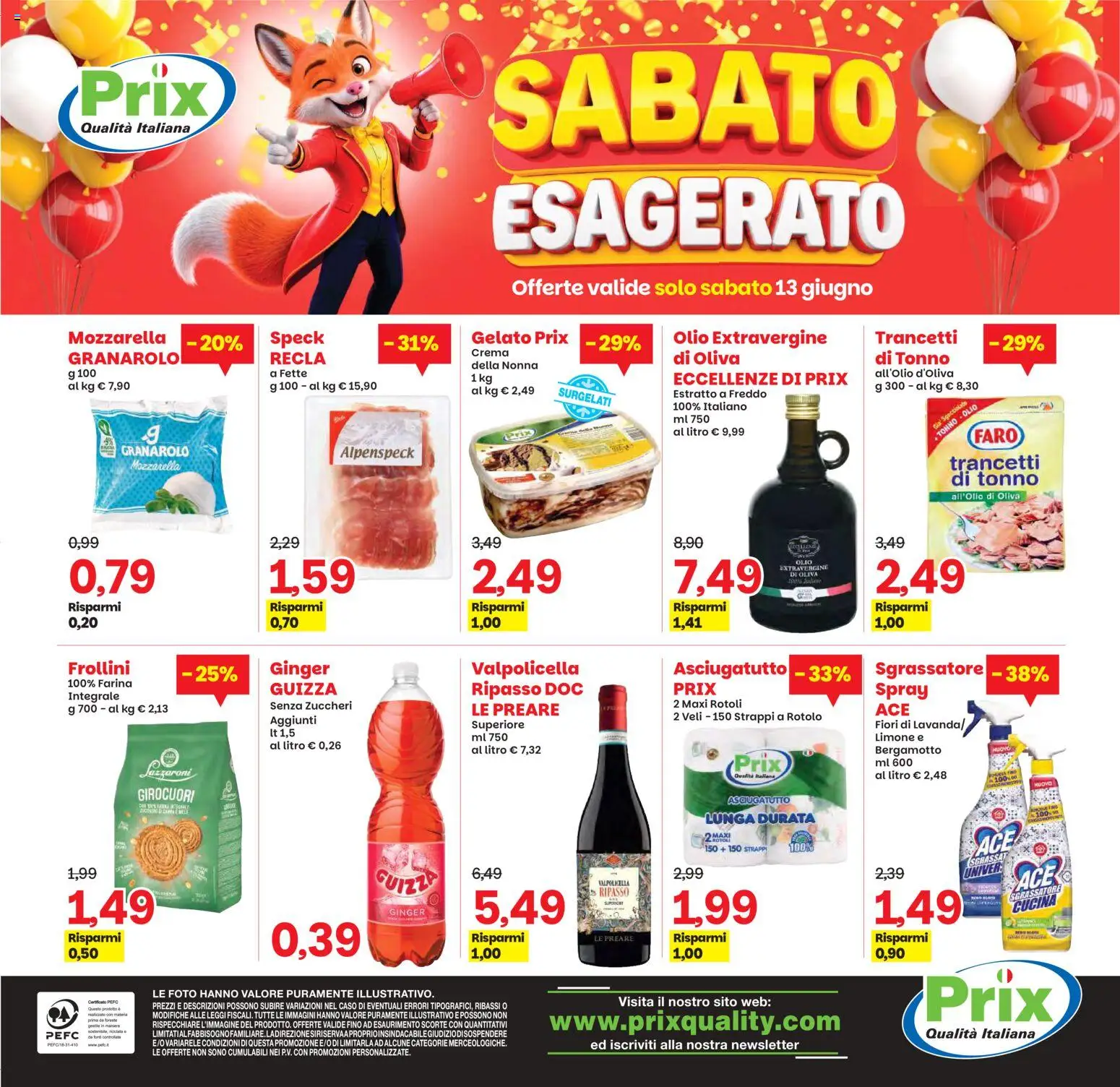 Volantino Prix del 05.06.2026 | Pagina: 25 | Prodotti: Sgrassatore, Gelato, Limone, Tonno