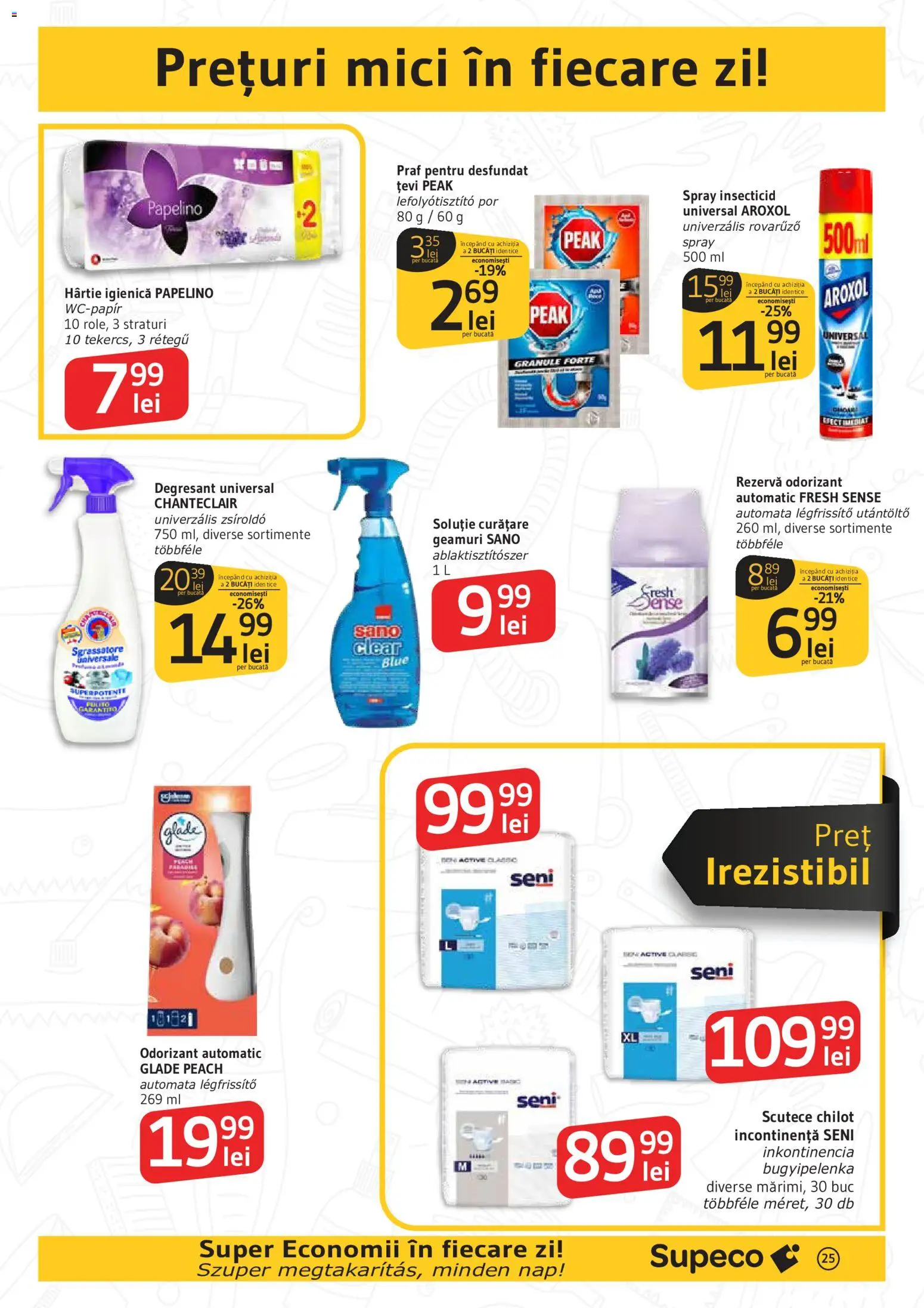 Noul catalog Supeco – valabil de la 14.05.2026 | Pagină: 25 | Produse: Mici, Spray insecticid, Scutece