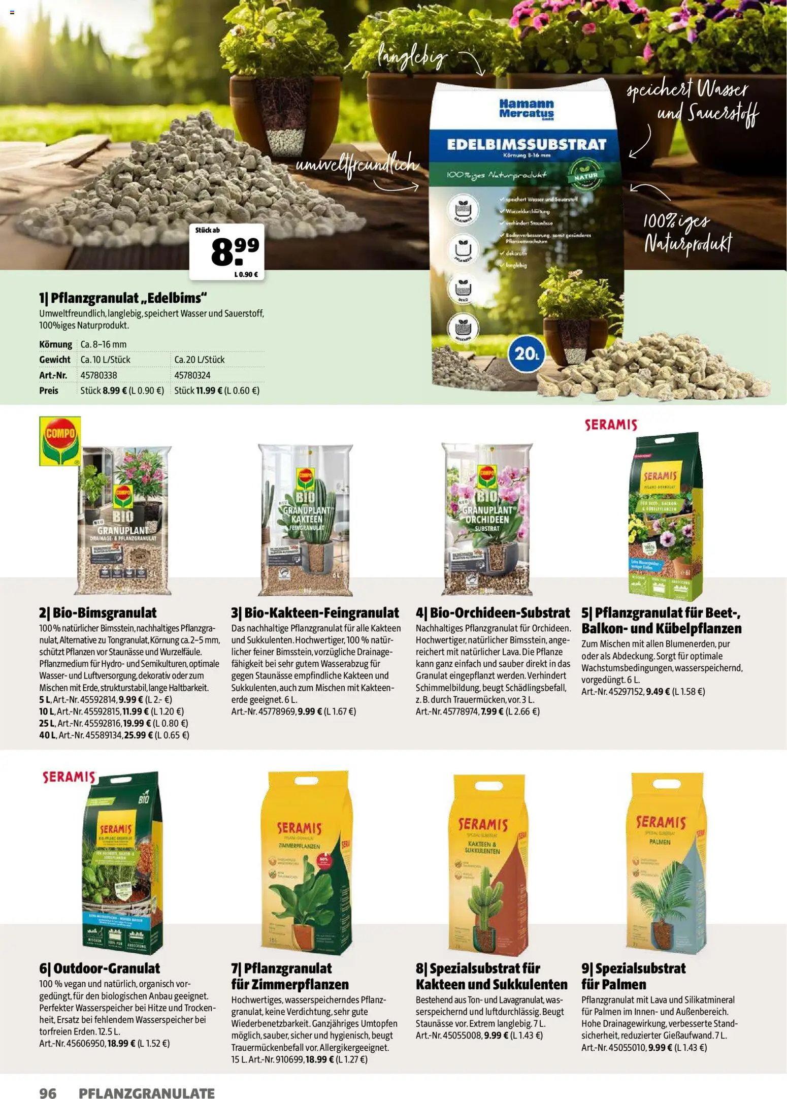Hagebau Gartenjahr gültig ab 13.03.2026 | Seite: 96 | Produkte: Wasser, Gewicht