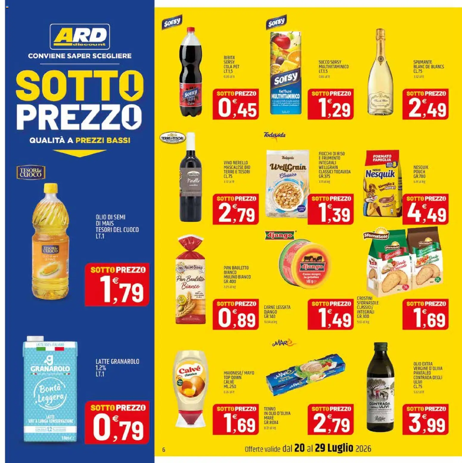 Volantino ARD Discount del 20/07/2026 | Pagina: 14 | Prodotti: Top, Vino, Spumante, Bibita