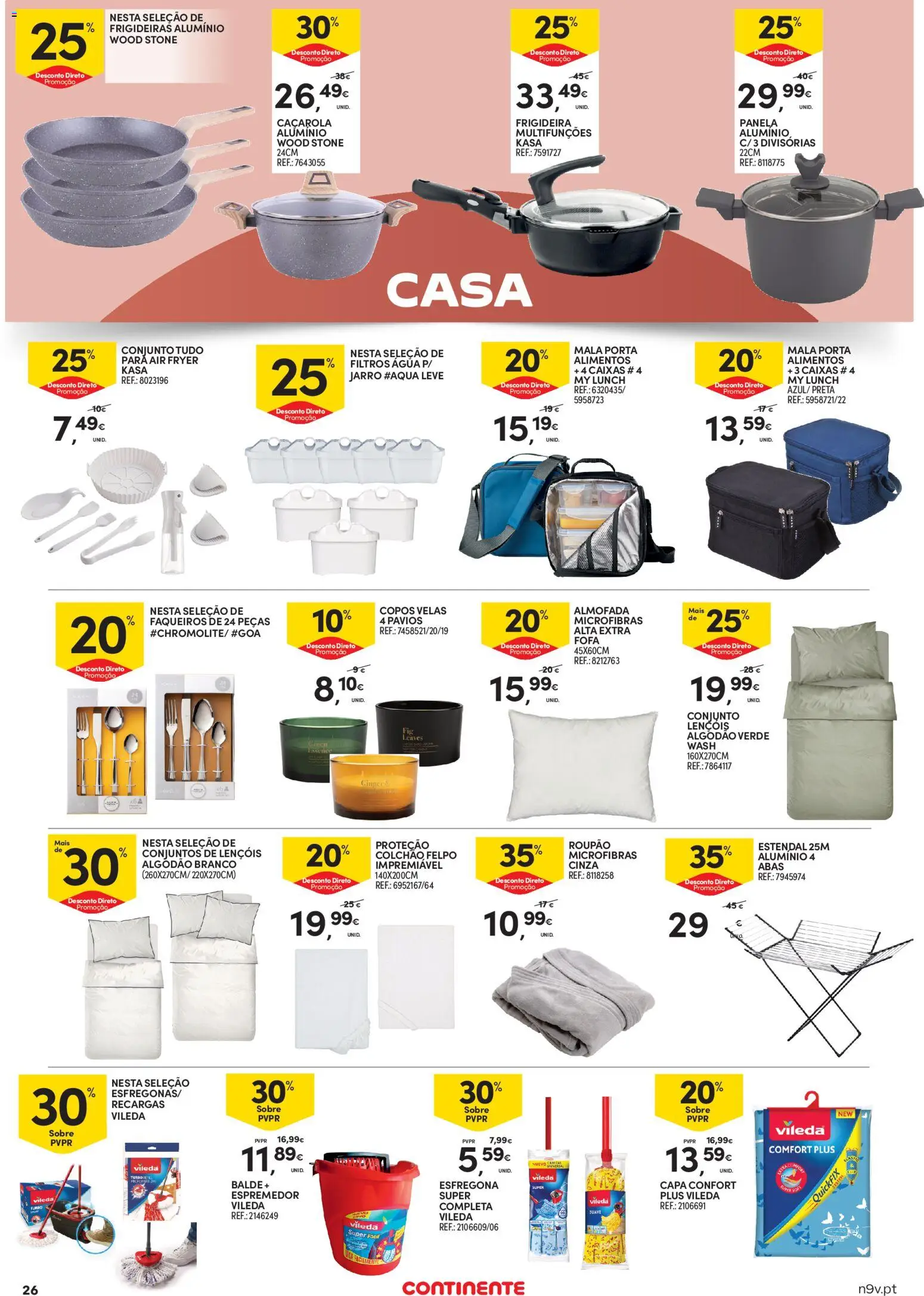 Continente Açores │ válido de 28.05.2026 | Página: 26 | Produtos: Espremedor, Frigideira, Roupão, Velas