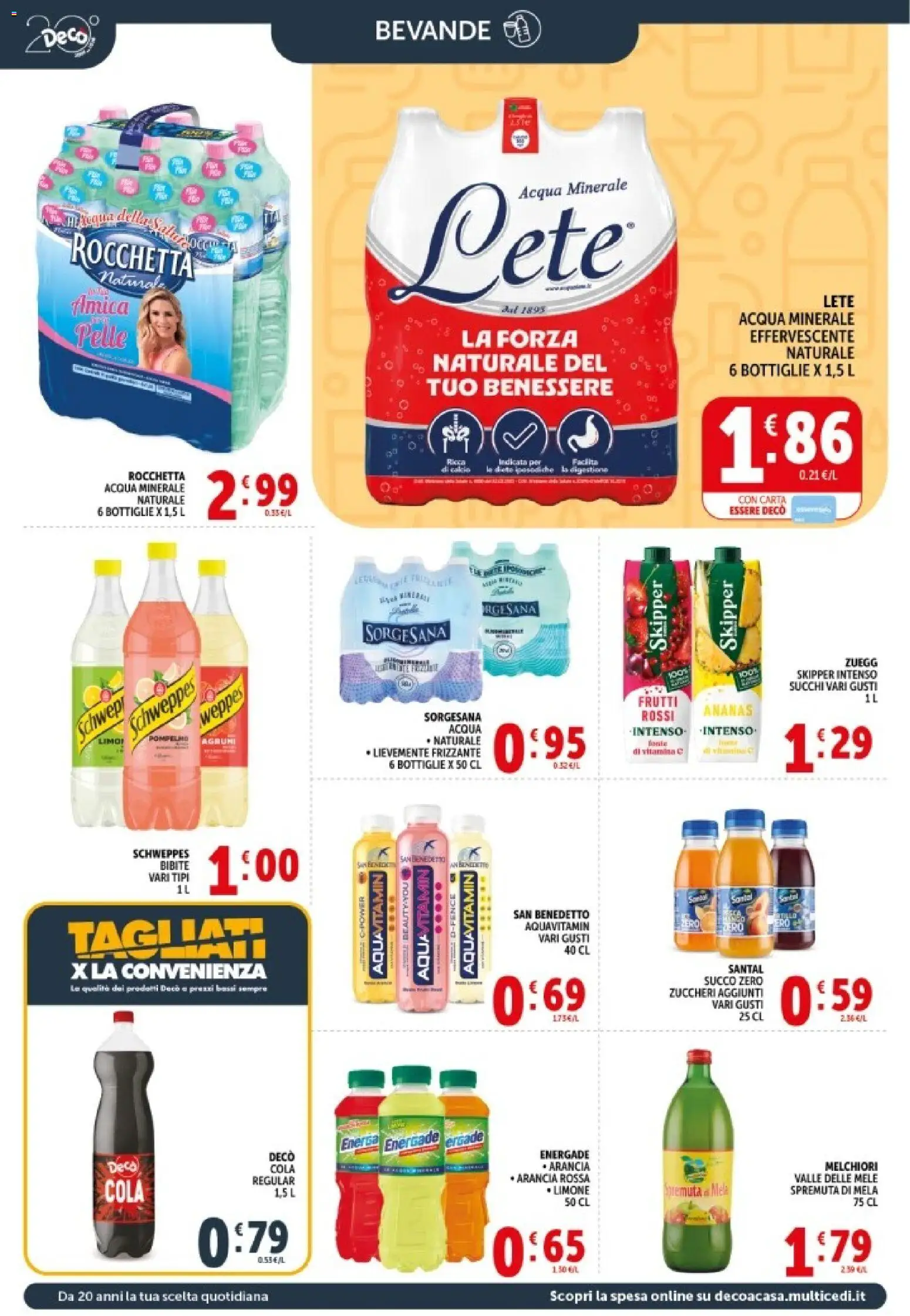 Volantino Decò del 08.06.2026 | Pagina: 17 | Prodotti: Mele, Agrumi, Bibite, Arancia