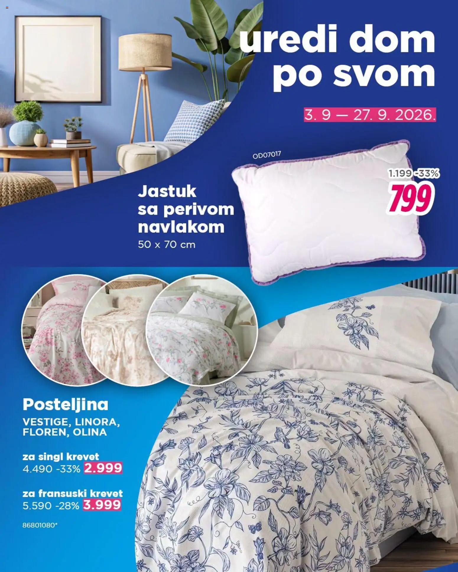 Okov katalog - važi od 03.09.2026 | Strana: 6 | Proizvode: Krevet, Jastuk, Posteljina