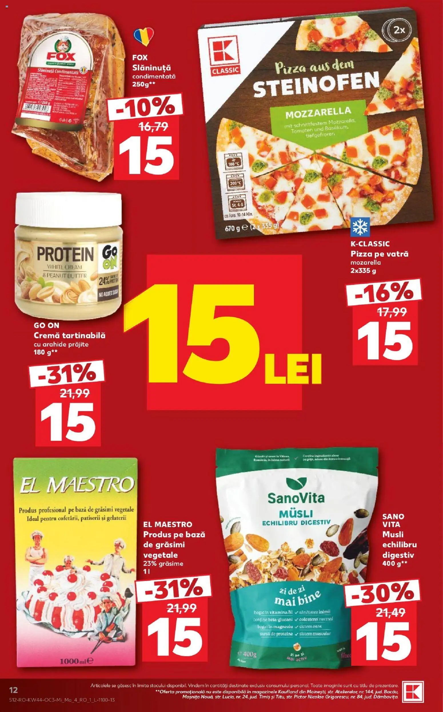 Noul catalog Kaufland – valabil de la 28.10.2026 | Pagină: 12 | Produse: Proteine, Arahide, Cremă, Cremă tartinabilă