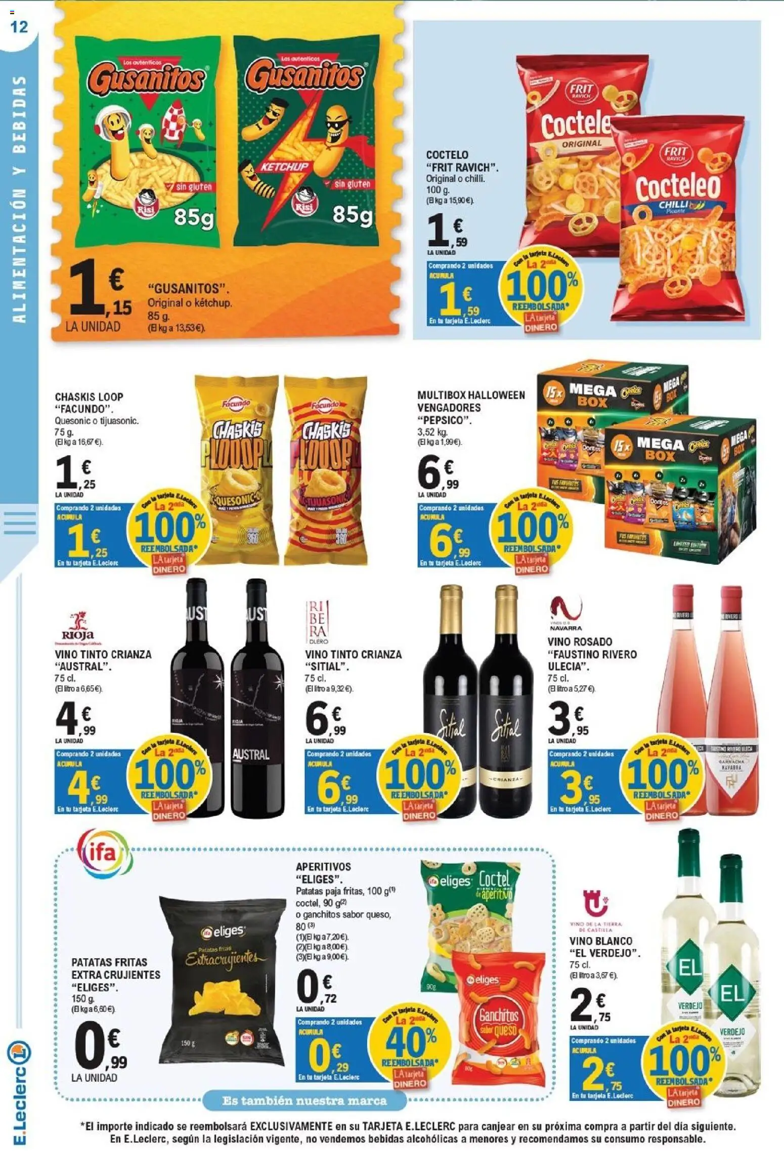 E.Leclerc - Ciudad Real │ válido desde el 23/09/2026 | Página: 12 | Productos: Vino tinto, Vino rosado, Vino, Vino blanco
